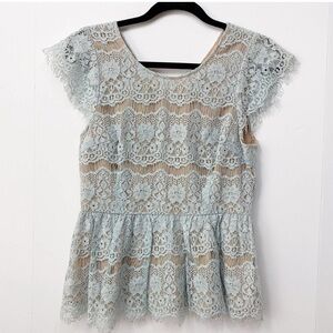 Anthropologie Maeve Peplum Top. Small.